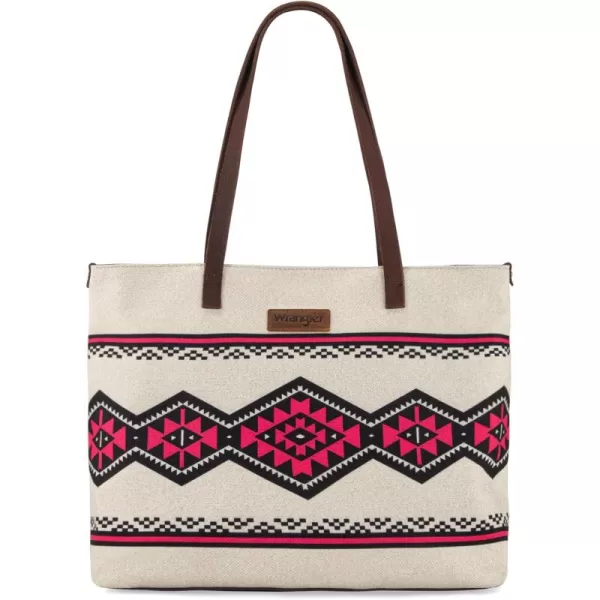 Wrangler Tote Purse Bag Aztec Canvas Shoulder Bags