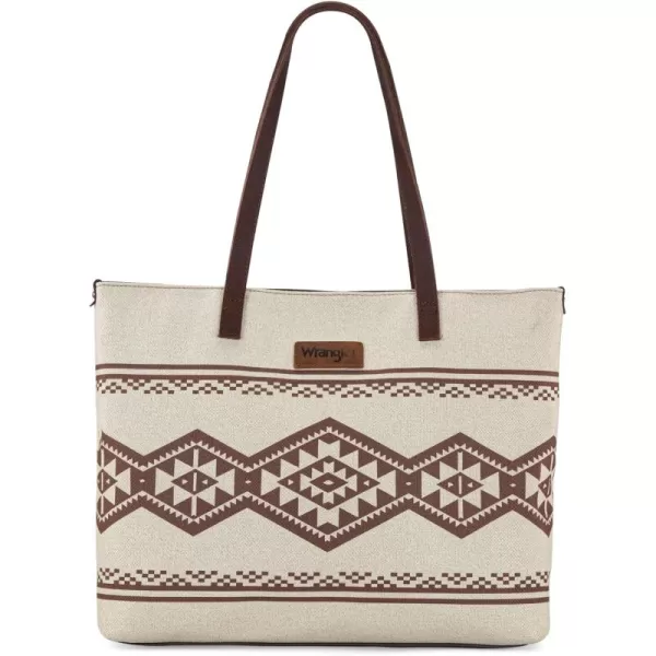 Wrangler Tote Purse Bag Aztec Canvas Shoulder Bags