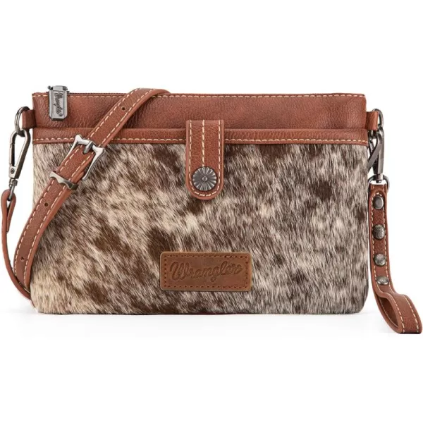 Wrangler Western Cowhide Crossbody Bags for Women Clutch Wristlet Purse