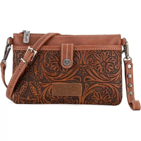 Wrangler Western Cowhide Crossbody Bags for Women Clutch Wristlet Purse