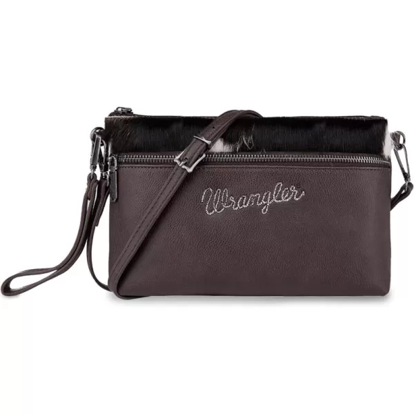 Wrangler Western Cowhide Crossbody Bags for Women Clutch Wristlet Purse