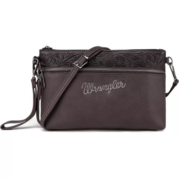 Wrangler Western Cowhide Crossbody Bags for Women Clutch Wristlet Purse