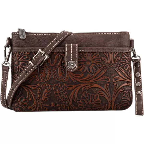 Wrangler Western Cowhide Crossbody Bags for Women Clutch Wristlet Purse