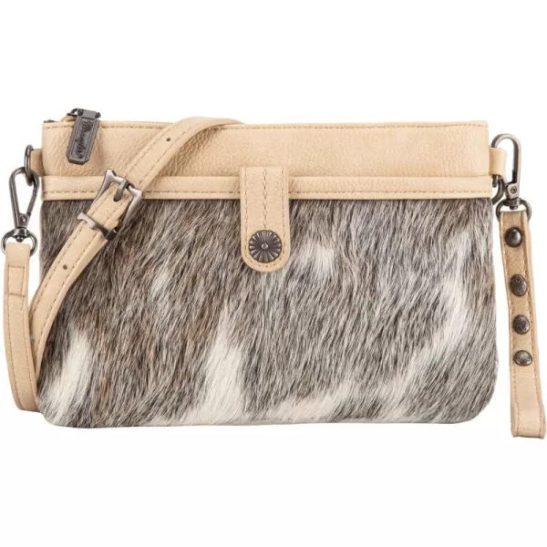 Wrangler Western Cowhide Crossbody Bags for Women Clutch Wristlet Purse