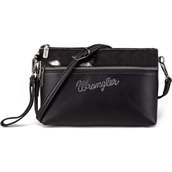 Wrangler Western Cowhide Crossbody Bags for Women Clutch Wristlet Purse