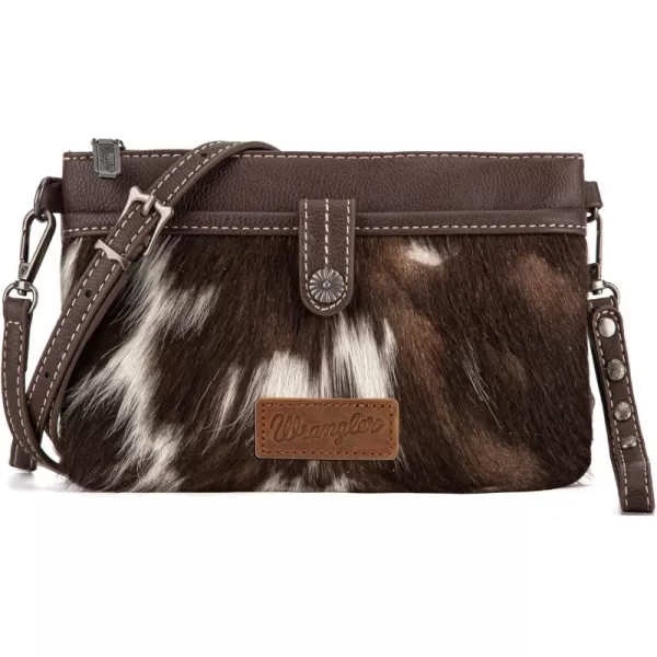 Wrangler Western Cowhide Crossbody Bags for Women Clutch Wristlet Purse