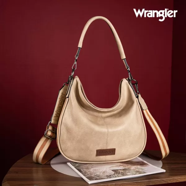 Wrangler Large Hobo Bags for Women Striped Cotton Ribbon Shoulder Purses and Handbags