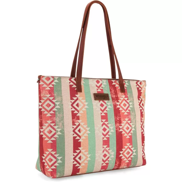 Wrangler Tote Purse Bag Aztec Canvas Shoulder Bags