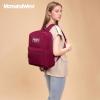 imageMontana West 2 Pcs Everyday Backpacks for Women Men Lightweight College Bookbag Casual Daypack Backpack for Commute ampamp TravelBlack  Burgundy