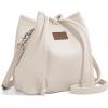imageMontana West Lee Small Crossbody Bags for Women Drawstring Bucket Purse with Adjustable StrapBeige