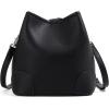 imageMontana West Lee Small Crossbody Bags for Women Drawstring Bucket Purse with Adjustable StrapBlack