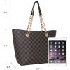 imageMontana West Tote Bag for Women Chain Tophandle HandbagsA Coffee