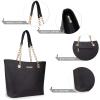 imageMontana West Tote Bag for Women Chain Tophandle HandbagsB Black