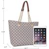 imageMontana West Tote Bag for Women Chain Tophandle HandbagsB Brown Multi