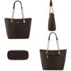 imageMontana West Tote Bag for Women Chain Tophandle HandbagsG Brown