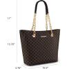 imageMontana West Tote Bag for Women Chain Tophandle HandbagsG Brown