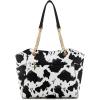 imageMontana West Tote Bag for Women Chain Tophandle HandbagsM Cow Print