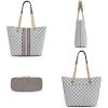 imageMontana West Tote Bag for Women Chain Tophandle HandbagsY BeigeGrey Multi