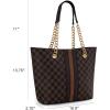 imageMontana West Tote Bag for Women Chain Tophandle HandbagsY CoffeeBrown Multi