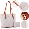 imageMontana West Tote Bags Vegan Leather Purses and Handbags for Women Top Handle Ladies Shoulder Bags8cream