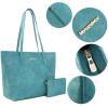 imageMontana West Tote Bags Vegan Leather Purses and Handbags for Women Top Handle Ladies Shoulder BagsAblue