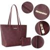 imageMontana West Tote Bags Vegan Leather Purses and Handbags for Women Top Handle Ladies Shoulder BagsAburgundy