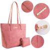 imageMontana West Tote Bags Vegan Leather Purses and Handbags for Women Top Handle Ladies Shoulder BagsApink