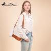 imageMontana West Tote Bags Vegan Leather Purses and Handbags for Women Top Handle Ladies Shoulder BagsTcream Brown