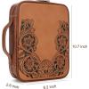 imageMontana West Western Style Embroidered Bible Covers for Women Men Book Carrying Case Church Bag Outdoor Bible Protective DC042CFBrown Leather Print