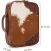 imageMontana West Western Style Embroidered Bible Covers for Women Men Book Carrying Case Church Bag Outdoor Bible Protective DC042CFHorsehair Brown