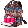 imageMontana West Wrangler Callie Diaper Bag Backpack with Stroller Straps Multifunction Baby Travel Bag WG22049110BDYAztecchocolate