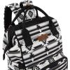 imageMontana West Wrangler Callie Diaper Bag Backpack with Stroller Straps Multifunction Baby Travel Bag WG22049110BDYBlack