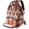 imageMontana West Wrangler Callie Diaper Bag Backpack with Stroller Straps Multifunction Baby Travel Bag WG22049110BDYBrown