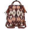 imageMontana West Wrangler Callie Diaper Bag Backpack with Stroller Straps Multifunction Baby Travel Bag WG22049110BDYBrown