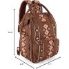 imageMontana West Wrangler Callie Diaper Bag Backpack with Stroller Straps Multifunction Baby Travel Bag WG22049110BDYCamel