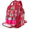 imageMontana West Wrangler Callie Diaper Bag Backpack with Stroller Straps Multifunction Baby Travel Bag WG22049110BDYCherry
