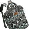 imageMontana West Wrangler Callie Diaper Bag Backpack with Stroller Straps Multifunction Baby Travel Bag WG22049110BDYClassic Stripe Black