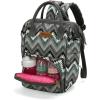 imageMontana West Wrangler Callie Diaper Bag Backpack with Stroller Straps Multifunction Baby Travel Bag WG22049110BDYClassic Stripe Black