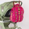 imageMontana West Wrangler Callie Diaper Bag Backpack with Stroller Straps Multifunction Baby Travel Bag WG22049110BDYHot Pink