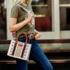 imageMontana West Wrangler Tote Bag for Women Western Shoulder Purses Boho Aztec Satchel HandbagsA Angel Diamond Tanguitar Strap M