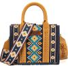 imageMontana West Wrangler Tote Bag for Women Western Shoulder Purses Boho Aztec Satchel HandbagsZ Angel Diamond Mustyellowguitar Strap M