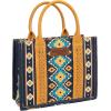 imageMontana West Wrangler Tote Bag for Women Western Shoulder Purses Boho Aztec Satchel HandbagsZ Angel Diamond Mustyellowguitar Strap M