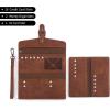 imageMontana West X Wrangler Womens Wallet Western Wristlet for Women Large Rfid Wallet with Detachable Credit Card HolderCowbrown