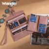 imageMontana West X Wrangler Womens Wallet Western Wristlet for Women Large Rfid Wallet with Detachable Credit Card HolderCowpink