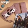 imageMontana West X Wrangler Womens Wallet Western Wristlet for Women Large Rfid Wallet with Detachable Credit Card HolderCowpink