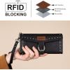 imageMontana West X Wrangler Womens Wallet Western Wristlet for Women Large Rfid Wallet with Detachable Credit Card HolderWesternblack