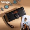 imageMontana West X Wrangler Womens Wallet Western Wristlet for Women Large Rfid Wallet with Detachable Credit Card HolderWesternblack