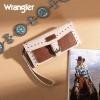 imageMontana West X Wrangler Womens Wallet Western Wristlet for Women Large Rfid Wallet with Detachable Credit Card HolderWesternbrowntan