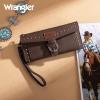 imageMontana West X Wrangler Womens Wallet Western Wristlet for Women Large Rfid Wallet with Detachable Credit Card HolderWesterncoffee