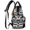 imageWrangler Diaper Bag Backpack Aztec Travel Backpack Purses Western MultiFunction Baby Bags for Mom with Waterproof Insulated PocketsBlack